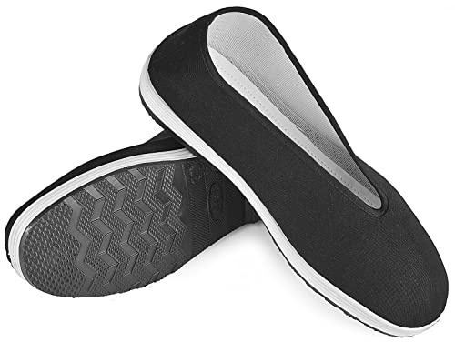LuxBee Tai Chi Shoes Fit for Kung Fu and Martial Arts, Light, Soft, and Breathable Suitable for Indoor/Outdoor Activities, Anti-Slip for Car Driving and Fishing, Black