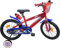 Kubbinga Unisex Kinder Spiderman, Fahrrad Alter von 3 bis 5 Jahren mit seitlichen Stabilisatoren Kinderfahrrad, Rot und Blau, 14 pollici