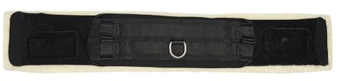 Imperial Riding IRHComfort Sangle de Selle de Dressage avec Mousse à mémoire de Forme et Fourrure synthétique Amovible Noir 75 cm