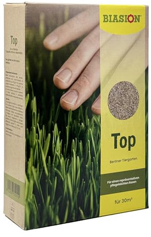 Biasion® TOP - miscuglio di semi da prato a rapida crescita di alta qualità per tappeti erbosi in giardini ad alto valore estetico - 1kg/30m²