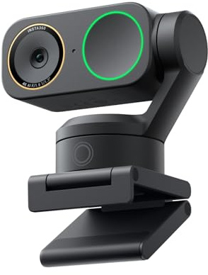 Insta360 Link 2 Pro – Webcam PTZ 4K para PC/Mac, Sensor 1/1,3”, Seguimiento por IA, HDR, micrófonos con cancelación de Ruido, Compatible con StreamDeck, Zoom, Teams y Twitch para reuniones