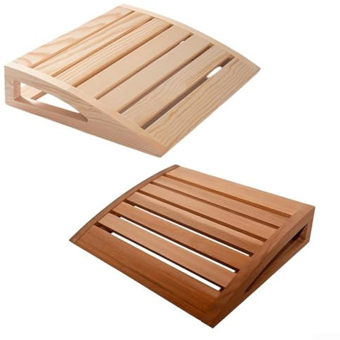 Poggiatesta per sauna in vero legno con una leggera lucentezza e una consistenza calda per elevare l'atmosfera di qualsiasi stanza della sauna (B)