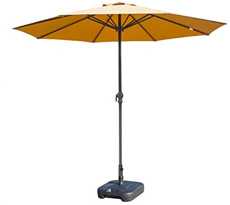 FGSHDBCU Ombrelloni Portatili Ombrellone da Patio/Giardino da 9' con manovella, Perfetto per Cortile Esterno, Mercato di Eventi Commerciali sulla Spiaggia, Campeggio, Lato Piscina