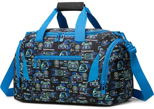 HTgroce Bolsa de Deporte Niños con Compartimento para Zapatos – Bolsa de Viaje Infantil para Fútbol, Natación y Gym – Maleta Infantil Fin de Semana Equipaje de Mano
