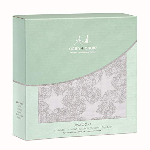 aden + anais™ großes Baumwoll-Musselin-Pucktuch Sleepy Stars