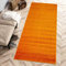 Carpeto Rugs Modern Läufer Flur Teppich Einfarbig Muster - Flauschige Flachflor Teppiche für Wohnzimmer, Schlafzimmer, Kinderzimmer - Kurzflor in Versch. Größen Pastell Farben Orange 80 x 300 cm