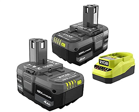 ONE+ 18V Lithium-Ion 4.0 Ah Battery (2-Pack) and Charger Kit, 1 (PSK006)
