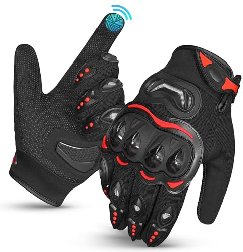 Hand Fellow Leather Motorbike Gloves Mens Summer Motorcycle Gloves Racing Gloves leather Gloves ATV Riding Gloves Black Gloves (Tan Black, XL)