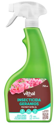 Vithal Insecticida Geranios LU 750ml - Insecticida De Amplio Espectro para Geranios, Aplicación Directa, Sin Necesidad De Preparación Ni Dosificación