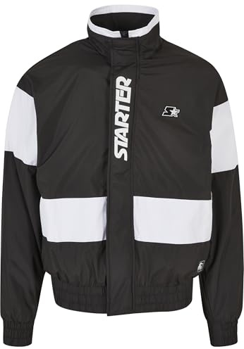 STARTER BLACK LABEL Herren Starter Retro Track Jacket Black/White, S
