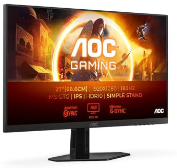 AOC Agon Pro AG326UDAM - 32 Zoll UHD OLED Gaming Monitor, 165 Hz, 0.03 ms, HDR400, FreeSync Prem. Pro, G-Sync comp. (3840x2160, 2X HDMI 2.1, 1x DP 1.4, USB Hub) schwarz grau