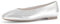 Gabor Damen Klassische Ballerinas, Frauen Flats,Ballerina-Schuhe,Ballett-Schuhe,Ballet-Flats,flach,Ausgehschuhe,Abendschuhe,Silber,42.5 EU / 8.5 UK