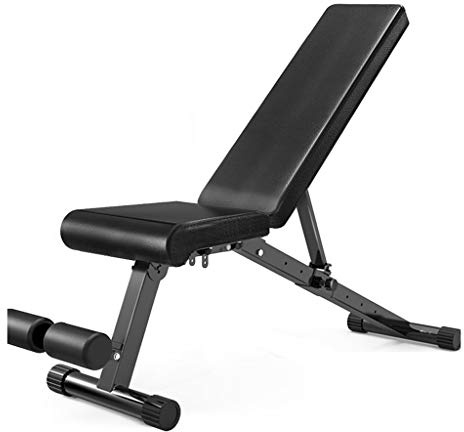 träningsbänk, Multifunktionell fitnessstol bänkpress sluttande platta justerbara sit-ups träningsutrustning hemträningsverktyg