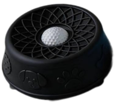 Sdlnklm Feeding Bowl with Food Brake, Rotating, Stable PP Base, Interactive Accessories, Suitable for Small Dogs, Black