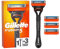 Gillette Fusion 5 Nassrasierer Herren, Rasierer + 4 Rasierklingen mit 5-fach Klinge, Geschenk für Männer