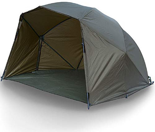 G8DS 60 Zoll Brolly Zeltschirm inklusive 4 Sturmstangen, Einer Bodenplane und Biwak-Heringen