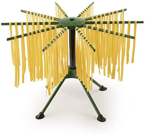 Fantes Collapsible Drying Rack Pasta, Plastic, Green