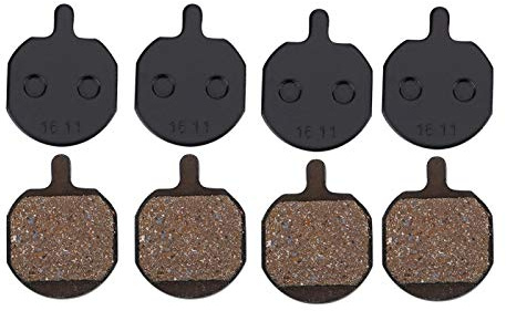 Vbest life 4 Paires de Plaquettes de Frein à Disque de vélo, Plaquettes de Frein à Disque métalliques de vélo pour Semelle Hayes MX2/3/4/5 CX5 GX-C GX2