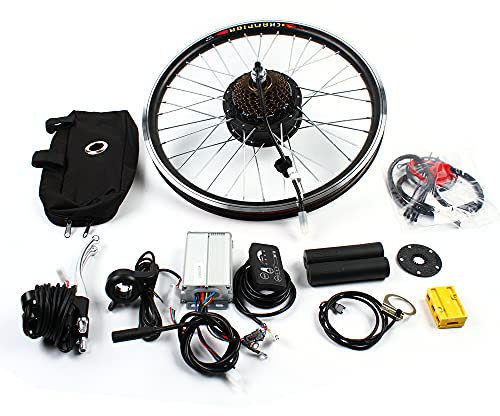 ROMYIX 36 V 250 W Ebike konverteringssats för elektrisk cykel 20 tum bakhjul elektrisk cykel nav motor kit borstlös växellös navmotor (36 V 250 W bakhjul)