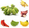 Bananensamen Winterhart Essbar Bananen Pflanzen, Bonsai Baum Obst Samen, Obst Samen Gifts Baum Winterharte Balkonpflanzen Obstbaum Kübelpflanzen - 10 Stück (Mehrfarbig)