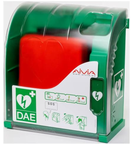 Teca per defibrillatore con allarme e riscaldamento da esterno AIVIA