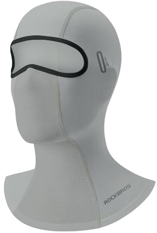 ROCKBROS Cagoule d'été UPF40+ Balaclava Multifunctional Full Face Mask Séchage Rapide Masque Facial en Soie Glacée Femme Homme pour Les Sports de Plein Air Vélo Moto