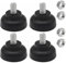 Matsizen Gummifüße Schraubbar 4PCS Gummipuffer M8 Stellfüße M8 Feuchtigkeitsbeständig und rutschfest Möbel rutschfeste und Stoßdämpfende Schützt Möbel Sofa Tisch und Stuhlbeine