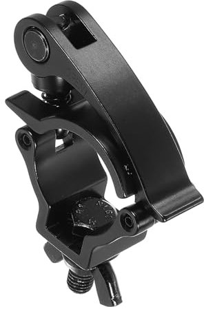 sourcing map Light Truss Clamp, Aluminum Alloy Stage Lighting Pipe O Clamp for 1.5-1.61inch OD Tube Max Load 220Lb Single Buckle, 1Pcs