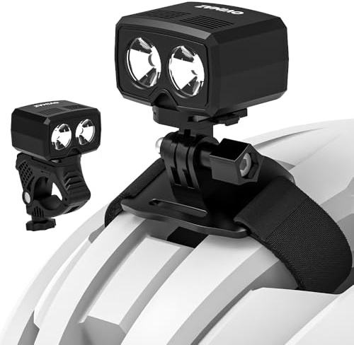 OVIMAZ Bike Helmet Light USB Rechargeable 1000 Lumens Bicycle Helmets Lights for Biking with 5 Lighting Modes Waterproof for Mountain Road Bikes Headlights Night Riding Cycling