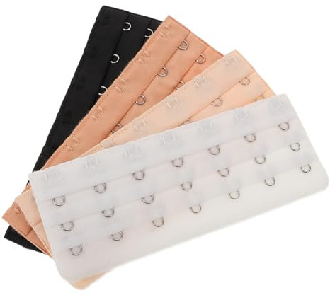 FOMIYES 1 Juego Hebilla De Hebilla De Ropa Interior Hebilla Clasificado Accesorios De Sujetador Más Clip De Fijación De Cables Extensor De Sujetadores Hebilla De Acero Inoxidable 4 Piezas