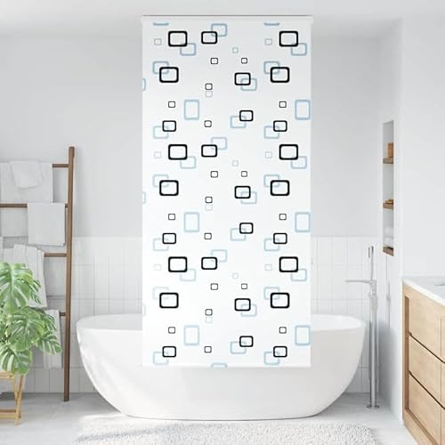 Tenda a rullo per doccia con cassetta, 90 x 240 cm, materiale PEVA, impermeabile e durevole, ideale per bagno, larghezza tessuto 86 cm