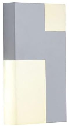 Lámpara de Pared geométrica LED empotrada: Diseño Moderno y Sencillo, Pantalla acrílica de 12 W, Regulable en 3 Colores. Aplique de Pared para Dormitorio, mesita de Noche, iluminación de Pared in