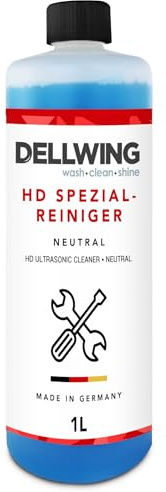 Dellwing HD Limpiador especial 1 l, concentrado neutro para limpieza de joyas, monedas y oro, fabricado en Alemania