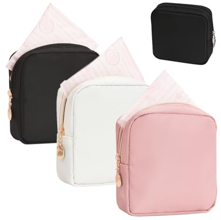 Sac De Rangement Cosmétique 3 Pièces, Sac De Toilette De Voyage Portable, Sac Cosmétique Simple À Plusieurs Compartiments, Adapté Au Changement, Câble De Données, Cosmétiques.