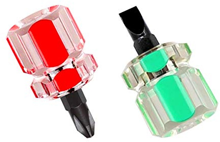 PH2 Phillips Magnetic Screwdriver, 4.5 Inch 1/4 Mini Ratchet Wrench, PH2 Screwdriver Bits with 1/4-Inch Drive High Torque Offset Reversible Mini Ratcheting Offset Screwdriver