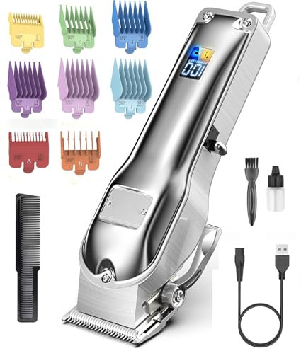 Tagliacapelli Uomo Professionale, Macchinetta per Capelli Elettrica con Accessori - Preciso e Potente per Barba e Capelli