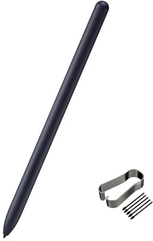 Penna Stilo di ricambio per Samsung Galaxy Tab S7/S7+ Plus/S7 FE SM-T870 SM-T875 SM-T876 Touch Pen + punte/pennini (SenzaBluetooth) (Nero mistico)