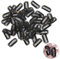 SOGHO Haar Extensions Klips, 50 Stück, Schwarz, Perückenclip, Perücken Clips, Haarverlängerung Clips, Clip Extensions, 6 Zähne U-Förmige Metallclip, Clip-In Installation, Haarverlängerung