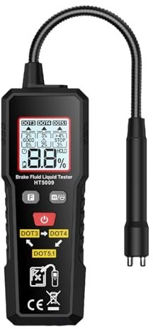 Tester Di Umidità Del Liquido Dei Freni, Rilevatore Di Umidità,Tester Per Liquido Freni Automobilistico Per Auto - Analizzatore Di Umidità Del Fluido Idraulico, Rilevamento 'umidità 'olio Con