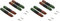 XLC Unisex – Erwachsene Bremsschuhe Ersatzbremsgummi BS-X09 4er Set 72 mm, Schwarz, Grün, Rot, One Size (Packung mit 2)