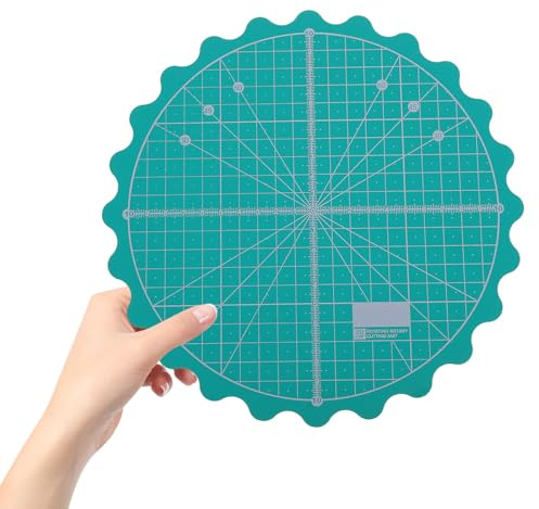Tapis de Découpe Rond Rotatif Auto-réparateur Vert en Plastique Couleur Aléatoire