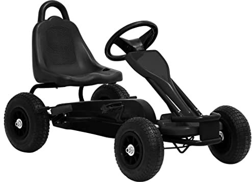 vidaXL Kart à Pédales avec Pneus Voiturette Enfant Garçon Véhicule Jouet
