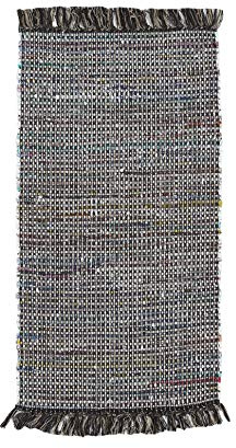 Luxor Living Frida - Alfombra (algodón, Fibra Natural, Tejida a Mano, 60 x 120 cm), Color marrón