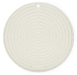 Le Creuset Cool Tool, Pot Holder/Trivet, Silicone, Round, 20 cm, Meringue, 42404207160000