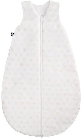 Julius Zöllner Baby Sommerschlafsack aus Baumwolle, Standard 100 by Oeko-Tex, Made in Germany, Gr. 70, Schlummerherzen