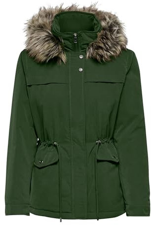 ONLY Damen Langer ONLNEWSTARLINE AW Parka CC OTW 15297128,Forest Night,M