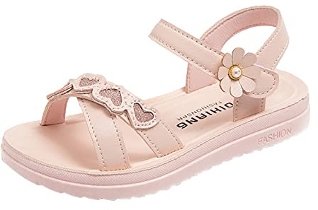 MNSWR Ballerines Fille Déguisement Ballerines Mary Jane,Claquettes Enfant Fille Sandales Pour Filles Sandale Randonnee Fille Bout Ouvert Bride Cheville Boucle Bureau Travail Chausson Ergonomi 33.5
