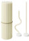 BlueBee Ritual Kerzen Bienenwachs + 2 Kerzenhalter, Orthodoxe Kerzen für Gebet Tischdeko, Hochzeit, Weihnachten, Halloween - Ungiftig, Ruß - Tropffrei, Nachhaltige Produkte, Höhe: 18cm, 40 Stck.
