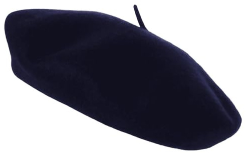 COSHAL® Adult Wool Beret Hat Men Women French Style Berer Hats Plain Classic Color Beret Hat's Unisex Soft Warm Outdoor Vintage Artist Hat Beanie Unisex Hats (Navy)