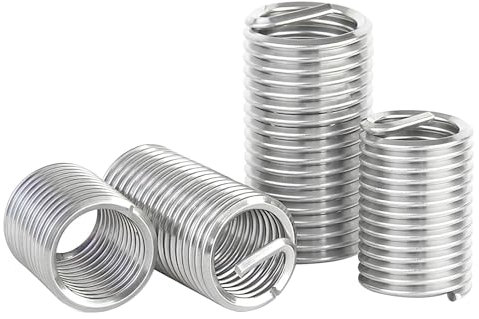 Ctyjia 20PCS Thread Repair Insert, 304 Stainless Steel Helical Threaded Inserts, M6x1mmx3D Screw Repair Sleeve, Thread Sheath for Thread Repairing